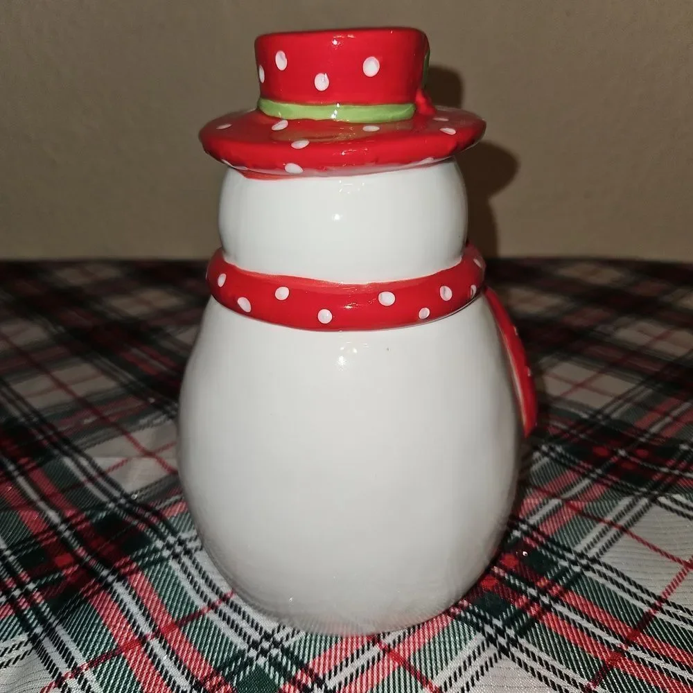 Gibson Handpainted Stoneware Jolly Plenitude Cookie Jar